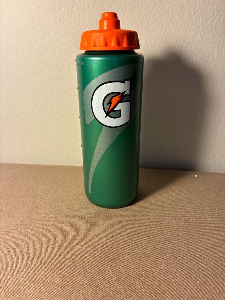 Gatorade Green Sports 32oz Water Bottle With Orange Cap